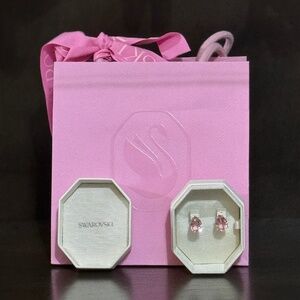 Swarovski Pink Stud Earrings